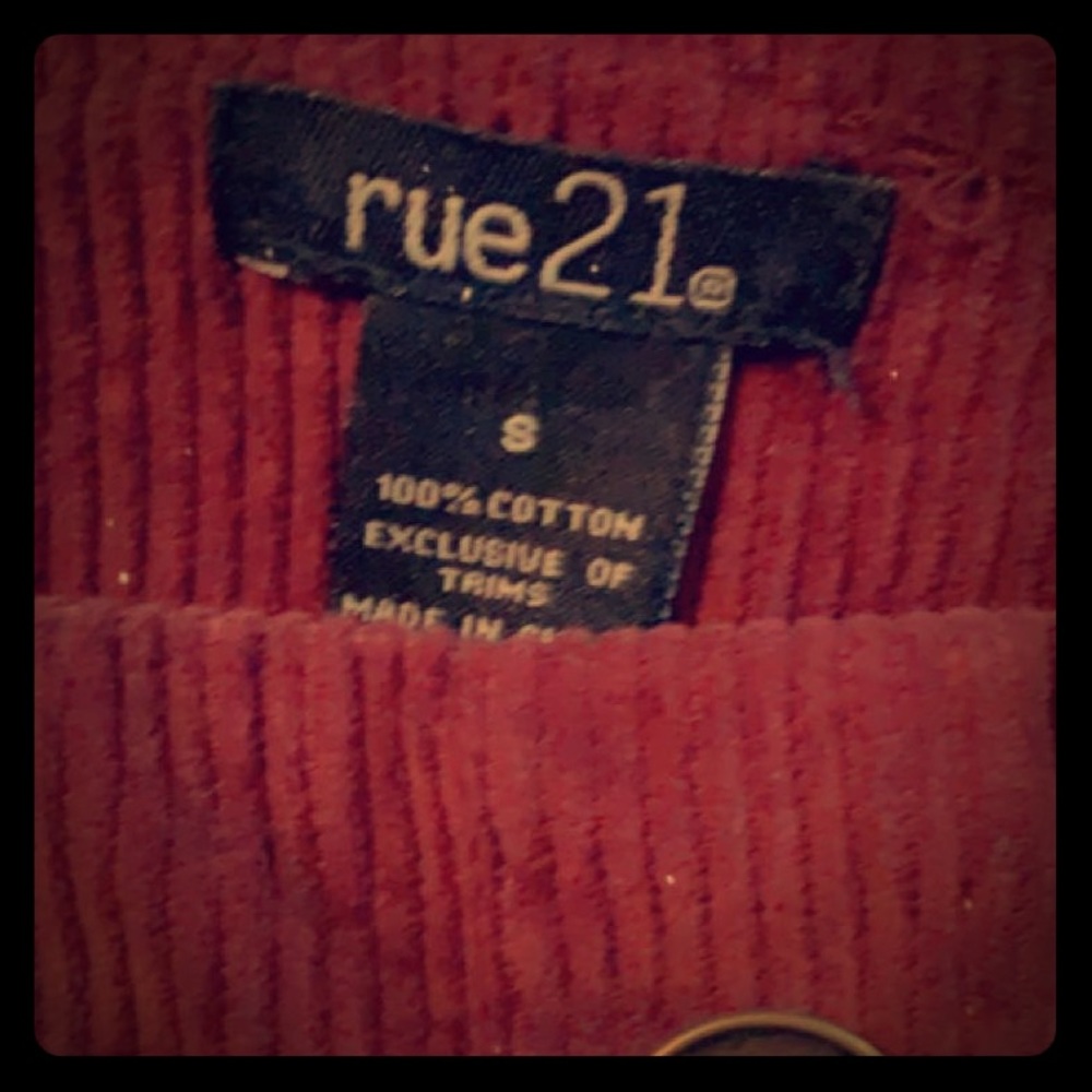maroon corduroy overalls dress